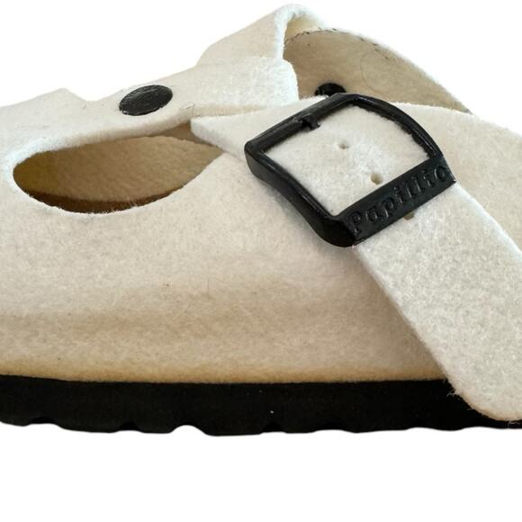 Birkenstock Papillio Slip On Felt Sandals Winter Christmas Size 35 US Size 4-4.5 - Picture 15 of 16